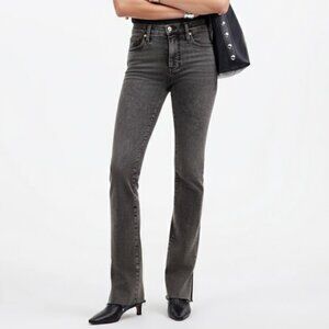 Madewell Kick Out Full-Length Jeans Payne's Wash Gray Size 27P